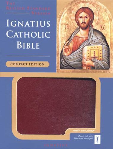 Ignatius Catholic Bible (RSV) Compact Edition - Imitation leather, Burgundy with Zipper