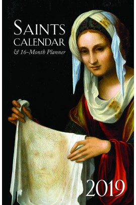 2019 Saints Calendar & 16 Month Daily Planner Spiral Bound